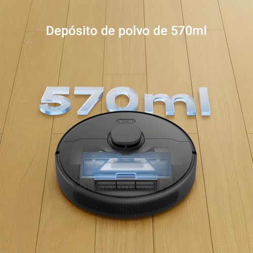 DREAME D9 MAX Gen 2 Aspiradora Robot Que trapea, 6,000 Pa de succión, Cepillo removible, Mapa multipisos, 285 min batería, Evita obstáculos y Cuenta con navegación 360° LDS