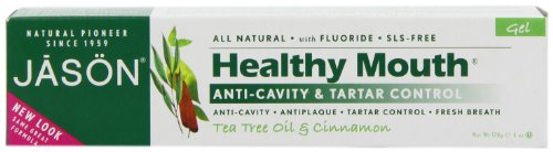 Jason Healthy Mouth Anti-Cavity & Tartar Control Gel, Tea Tree Oil & Cinnamon, 6 Oz - Image 3