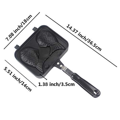 Fish-shaped Cake Pan Waffle Pan Cake Pan Bread Waffle Maker (Fish Mould) (Renewed) - Thumbnail 2