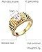 Adisaer Stainless Steel Rings for Men Gold and Diamond Promise Band Ring Cz Size 11