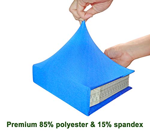Book Covers Textbooks Stretchable Jumbo Cloth Socks Large Durable School Hardcover Sox Protectors for 9”x11” Binders Machine Washable Reusable Non-Adhesive AZO-Free Fabric BookJackets - Thumbnail 5