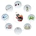 Vodeson Wireless Key Finder RF Item Locator with Base Support and LED Flashlight, Keys, Wallet, Pet Locator with Sound Alarm, 1 Transmitter + 4 Receivers - Black