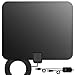 TV Antenna Indoor Digital HDTV Freeview 4K HD VHF UHF for Local Channels 130 Miles with Signal Amplifier for All Television 16.4 ft Cable