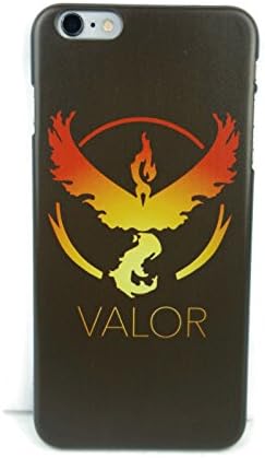 (R) Pokemon Go Inspired iPhone 6, 6s, 6 Plus, 6s Plus Phone Case ~ Team Red Valor, Team Yellow Instinct, Team Blue Mystic ~ Unique Design (Red Valor, 6/6s)