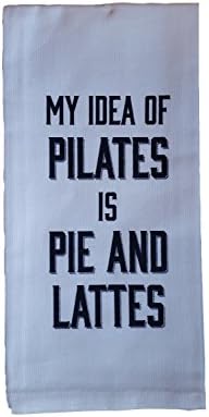 Upper Lake Printed Tea Towel (Pilates....Pie and Lattes)