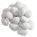Regal Flame Set of 24 Light Weight Ceramic Fiber Gas Ethanol Electric fireplace Pebbles in White