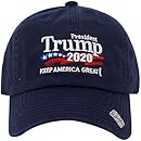 ChoKoLids Trump 2020 Keep America Great Campaign Embroidered USA Hat | Baseball Bucket Trucker Cap Black