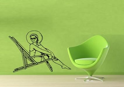 Amazon Com Wall Vinyl Sticker Decals Mural Design Girl On