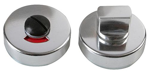 Duratool Bathroom Turn & Release with Indicator, Aluminium 2" (51mm) – Privacy Lock
