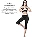 Lapasa Women's Sports Capris Soft Wide Waistband Stretchy Running Yoga Pants Hidden Pocket L02 (S, Black)