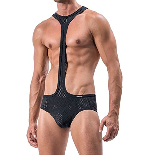 Crazy Bold Mens Bodywear Sexy Lingerie Bodysuit Wrestling Singlet Struggles  | Desertcart Aruba