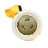 Camco-55572-18-50-AMP-Locking-Male50-AMP-Locking-90-Degree-Female-PowerGrip-Dogbone-Electrical-Adapter