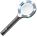 LUMAGNY Bright Hand-held Illuminated Magnifier 2.25x Power | 65mm Lens | 6 LED Rim Lights | Ergonomic Design | Essential for Collectors & Hobbyists