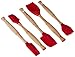 Le Creuset Revolution 6-Piece Silicone Kitchen Set, Cerise (Cherry Red)