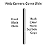 Mini Webcam Cover (6 Pack, Black) - NanoTech Strong Adhesive Web Camera Protector for Laptops, Smartphones, Tablets and Desktop Computers - Gentle on Your Devices - Protect Your Privacy & Security