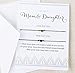 Mom and Daughter Wish Bracelet Jewelry Gift Set for Mom and Daughter Mother's Day Card