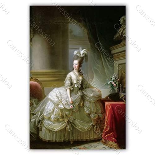 Canessioa Wall Art Canvas Oil Painting Elisabeth Louise Vigée-LeBrun Archduchess Marie Antoinette Artwork Home Decor Wall Decorations for Bedroom Hallway Dining Room Corridor(24x36inch Unframed)