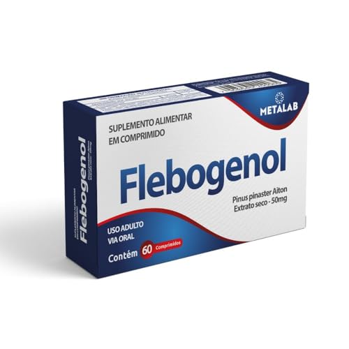 Pinus Pinaster Flebogenol 50mg Combo 3 Caixas C/60comp, Picnogenol, similar Flebon