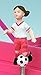 Just Like Me Soccer Player Musical Jewelry Box (Brown Hair Figurine)