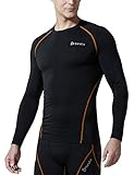 TM-R34-BO_Large J-ALX Tesla Men's Thermal Coldgear Compression Baselayer Long Sleeve Top R34
