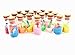 Guaishou DIY Arts and Crafts Kit Wishing Bottles Art Glass Bottles with Cork Colorful Rainbow Sand Sea Shells Mixed Beach Seashells (Vial A)