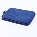 Anyi Blue Pot Holders with Pocket - Heat Resistant Cotton Hot Pads for Counter and Table