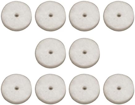 StewMac Strap Button Felt Washers, Cream, Package of 10