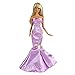 Barwa 3 Pcs Mermaid Dress for Night Looks Princess Evening Wedding Party Dress Clothes Gown Outfit for Barbie Doll