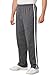 KingSize Men's Big & Tall Striped Lightweight Sweatpants, Heather Slate Tall-3XL