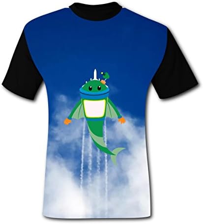 DIY Umizoomi Stylish Sports Fitness Men's Round Neck Short Sleeve T-Shirt S