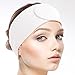 SINLAND Spa Headband for Women Ultra Soft Adjustable Makeup Hair Band with Magic Tape, Stretch Head Wrap for Bath, Shower, Facial Mask, Yoga