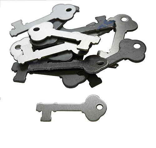 RMP Stamping Blanks, 0.872 Inch x 2 Inch Key, Aluminum 0.063 Inch (14 Ga.) - 50 Pack - Thumbnail 2
