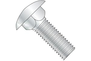 NEWPORT FASTENERS M8-1.25 X 25mm Carriage Bolts Fully Threaded Steel Zinc Quantity: 60 Bolts