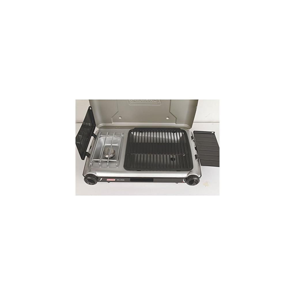 Coleman Gas Camping Grill/Stove Tabletop Propane 2in1 Grill/Stove