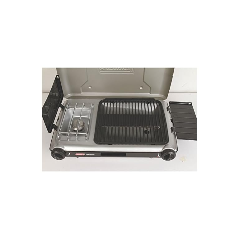 Coleman Gas Camping Grill/Stove Tabletop Propane 2in1 Grill/Stove
