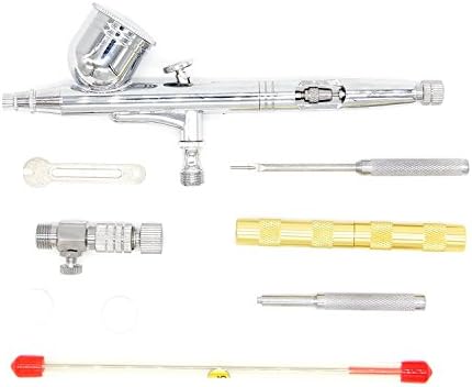SYWHZ 0.2mm 0.3mm 0.5mm Dual-Action Airbrush Gun Kit Set Tatoo Spray Gun Sprayer Art Paint Pen