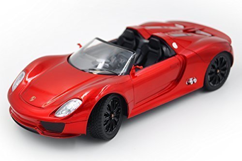 Porsche 918 Spyder R/C Radio Remote Control Car (Red) 1:18 Scale