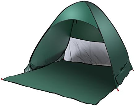 Abplus Beach Tent Outdoor Sports Camping Pop Up Tents Kid Family Shade Cabana UV Sun Shelters with Carrying Bag (Army Green)