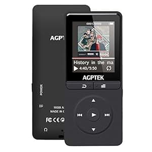 Amazon.com: AGPTEK 16GB MP3 Player with FM Radio/Voice ...