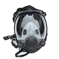 Muhubaih Full Face Large Size Gas Dust Mask,Wide Field of View Full Face Dust Gas Mask,Good Tightness,Widely Used in Organic Gas,Paint spary, Chemical,Woodworking