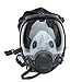 Muhubaih 15in1 Full Face Large Size Dust Mask & Accessories (Respirator Mask + Cotton Filter + Filter Cartridge + Filter Cover),Widely Used in Organic Gas,Paint spary, Chemical,Woodworking (15in1)