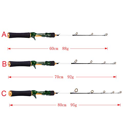 Carbon Fiber Fishing Rod Travel Spinning Lure Rod Sea Saltwater Pole (C)