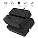 Desktop Power Strip Surge Protector (1080Joules), 3 USB Ports 3 AC Outlets, Overload Protection, TECKIN, Charging Station, Multitude Outlets, 5ft Extension Cord - Black