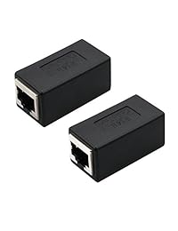 Acoplador de cable Ethernet RJ45 conector LAN en línea acoplador Cat7 Cat6 Cat5e Ethernet adaptador extensor de cable hembra a hembra 2 unidades