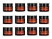 1 oz Amber Glass Jar w/ Black Lid, High End Glass Salve Cream Jars by Premium Vials, (Pack of 12)