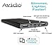 Avido Ultra-Slim 8000mAh Power Bank Charger with LED Light Dual USB 2.1A & 1A Output Portable External Thin Battery Power Pack for iPhone, iPad, Samsung, and Tablets - (Retail Packaging) Black
