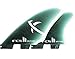 FCS II Keel Quad Set PG Split Keel 4 Surfboard Fins