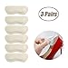 Heel Grips Pads Liner for Loose Shoes,Leather High Heel Pads for Shoes Too Big,High Heel Inserts for Women Men Anti Slip Blister, High Heel Insoles,3 Pairs (Cream Color, Thicker)