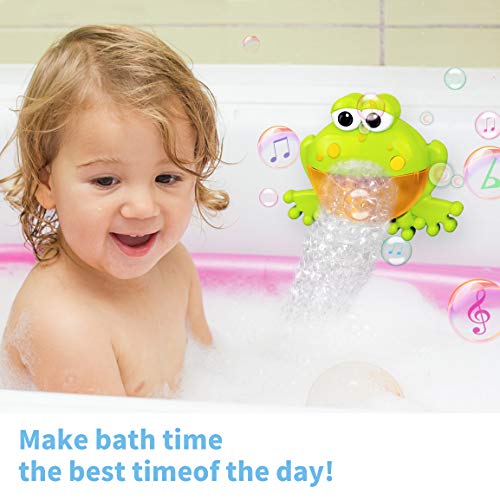 Refasy Bubble Toy for Kids 2-4 Year Old,Bathtub Bubble Toys for Kid Automatic Bubble Maker Bath Bubble Toys for Children Age 8-12 Bathtub Bubble Machine Toys for Kid Best Birthday Gifts for Boy Green - Thumbnail 5
