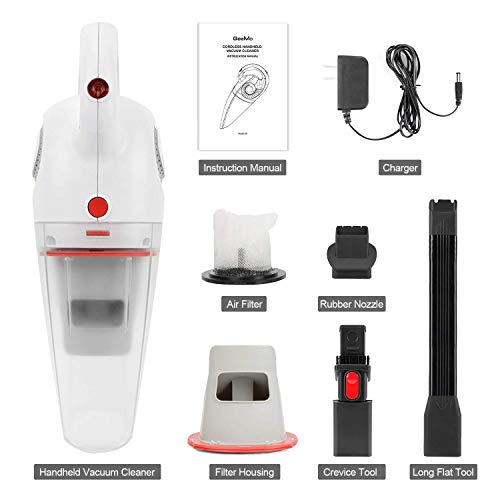 GeeMo Handheld Vacuum Cordless Rechargeable, 8500PA Wet&Dry Hand Vac